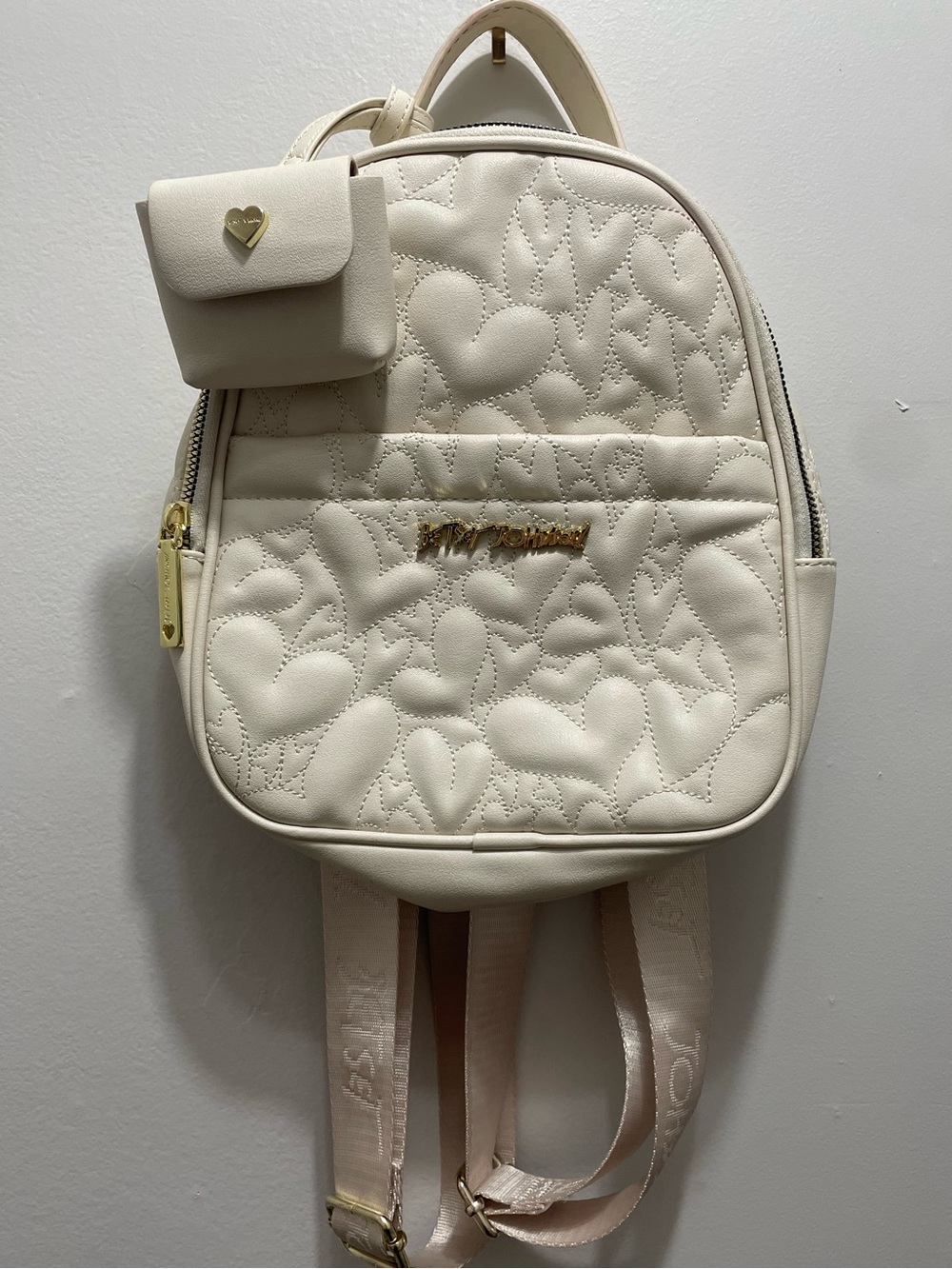 Betsey Johnson Quilted Mini Backpack